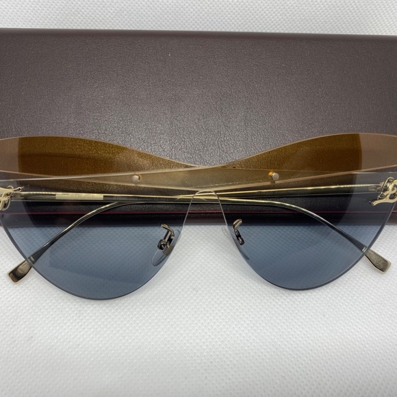 NWT Fendi FF Kalligraphy Grey Cat Eye Sunglasses - Picture 6 of 7